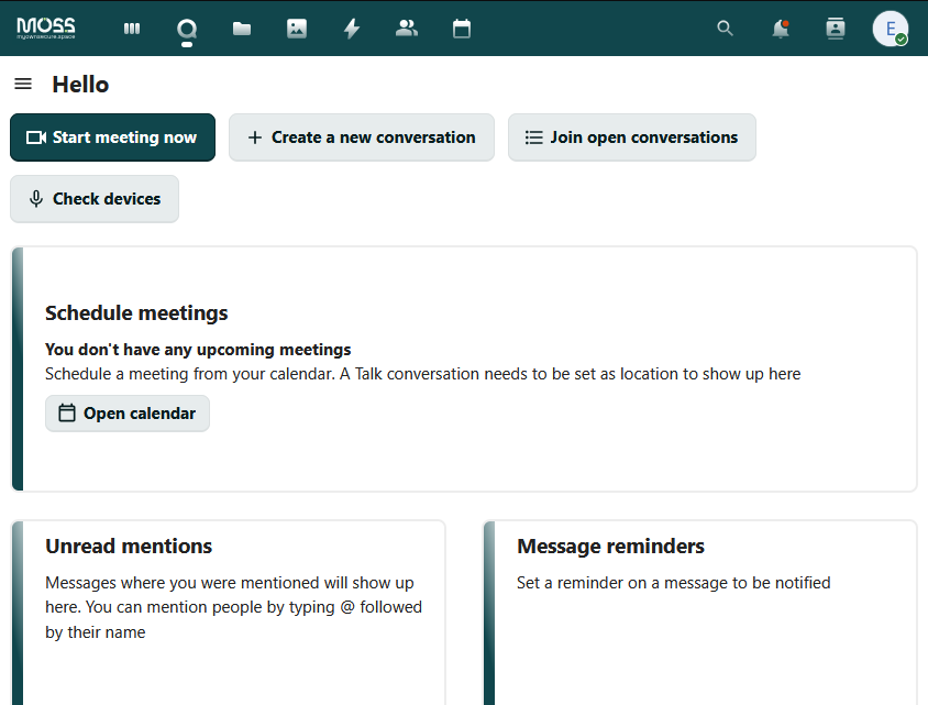 Communication: conversations and video meetings